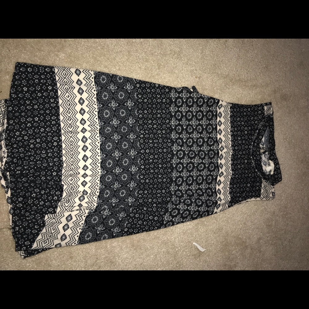 high neck patterned shirt